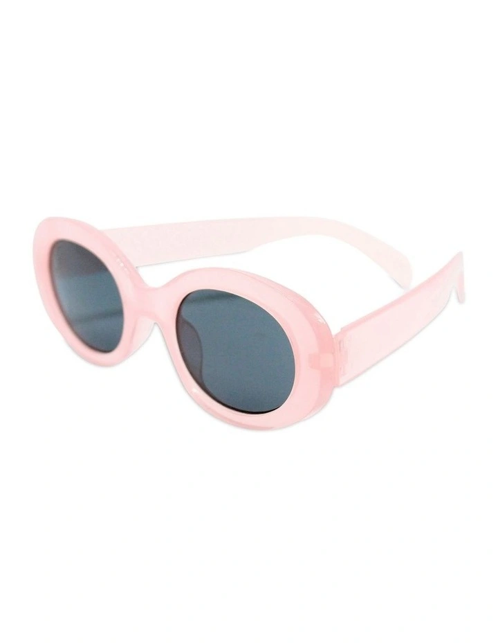 Pink Oval Sunglasses in Multi image 3