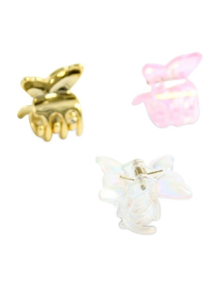 Butterfly Mini Claws 6 Pack in Multi image 4