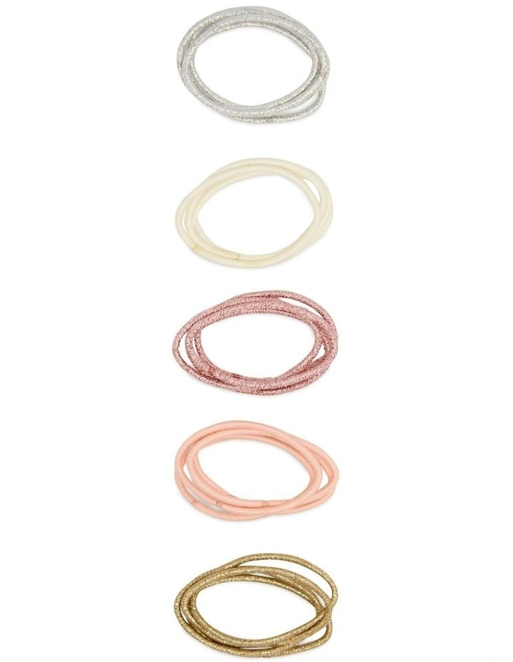 Bow Hairtie & Hairclip Set in Multi image 3