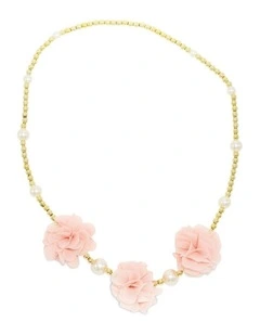 Flower Beaded Necklace in Multi