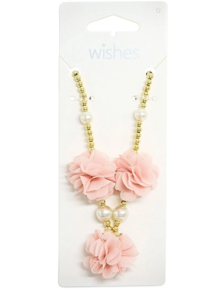 Flower Beaded Necklace in Multi image 2