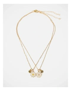 Wishes Best Friends Daisy Necklace Set