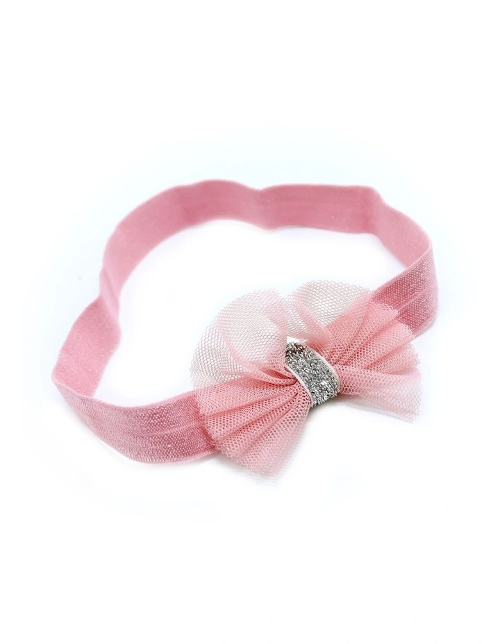 Tulle Bows Headbands 3 Pack in Multi image 3