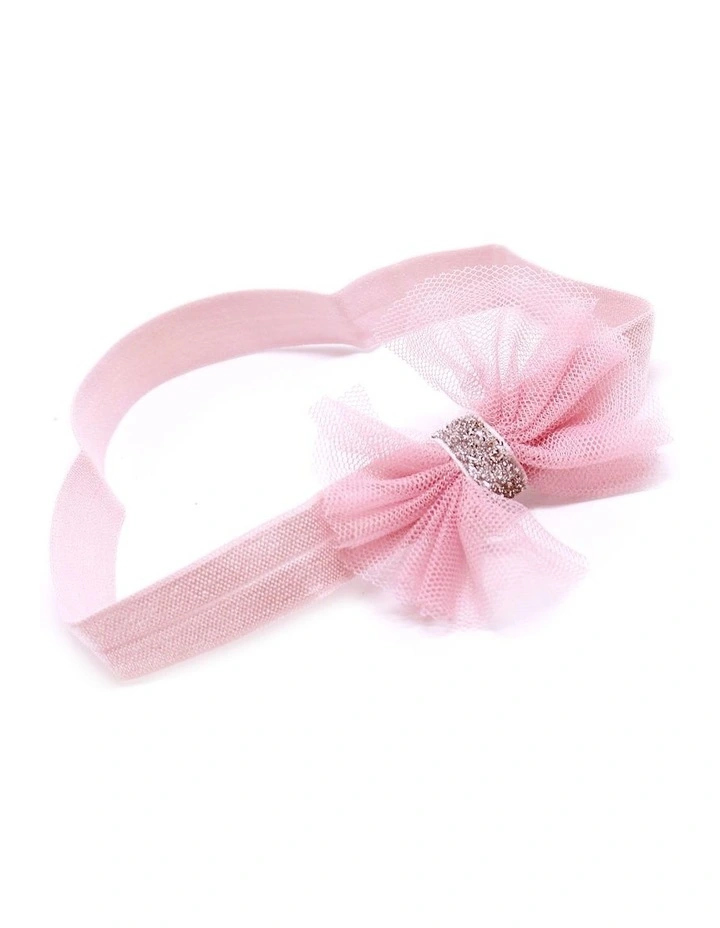 Tulle Bows Headbands 3 Pack in Multi image 4