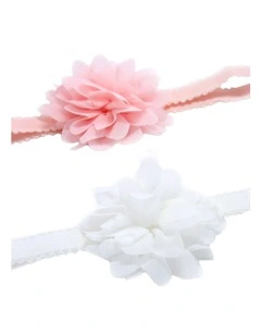 Flower Headband 2 Pack in Multi