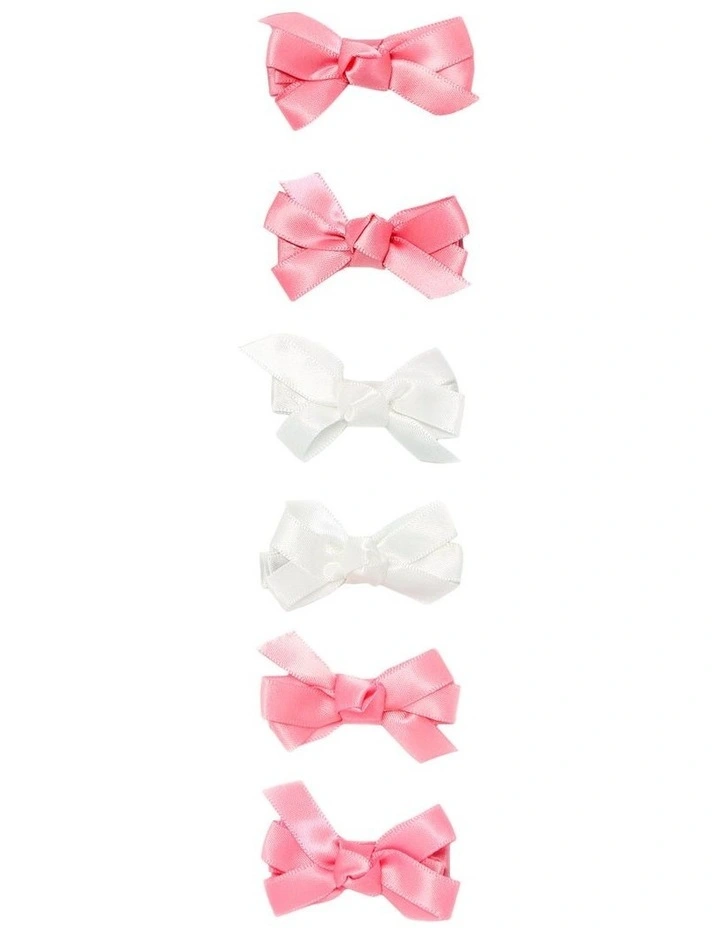 Mini Bow Pack Of 6 in Multi image 1