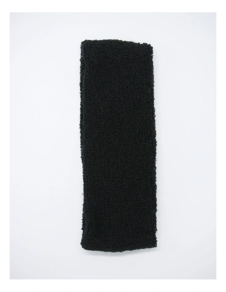 Terry Headband in Black image 4