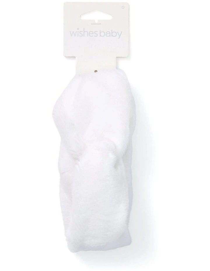 Plush Headwrap in White image 1