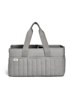 Nappy Caddy in Grey Waffle