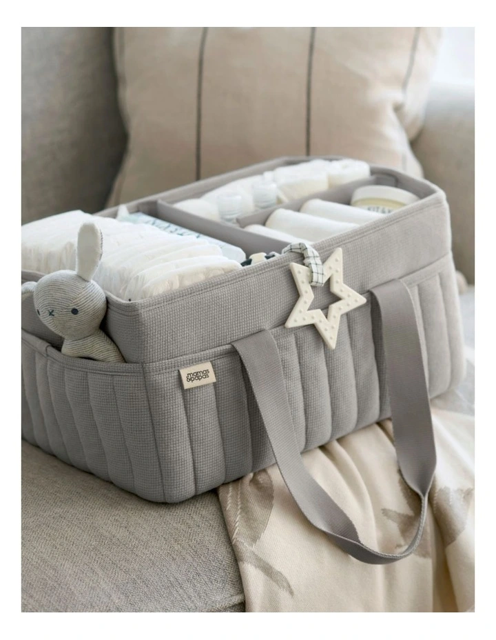 Nappy Caddy in Grey Waffle image 3
