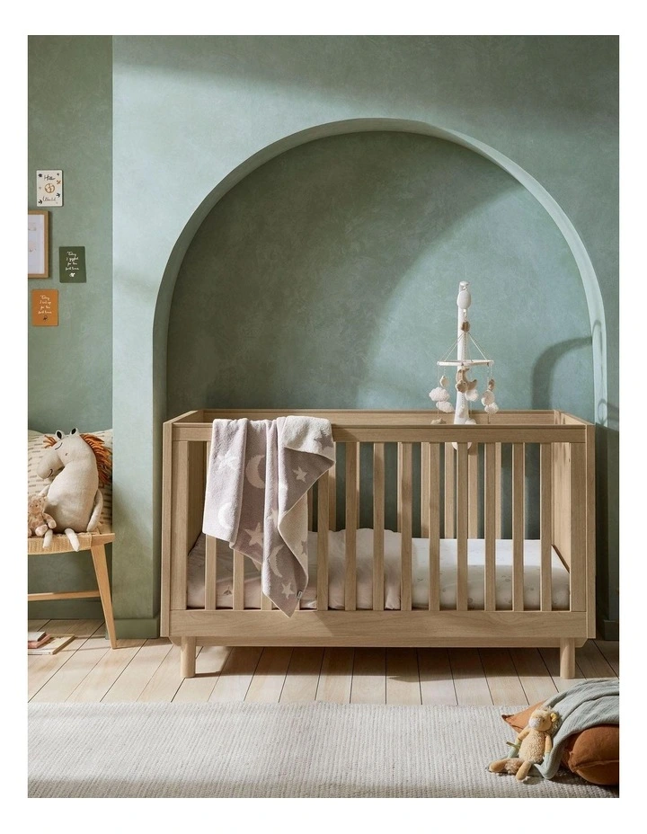 Oska Cot Bed in Beige image 5
