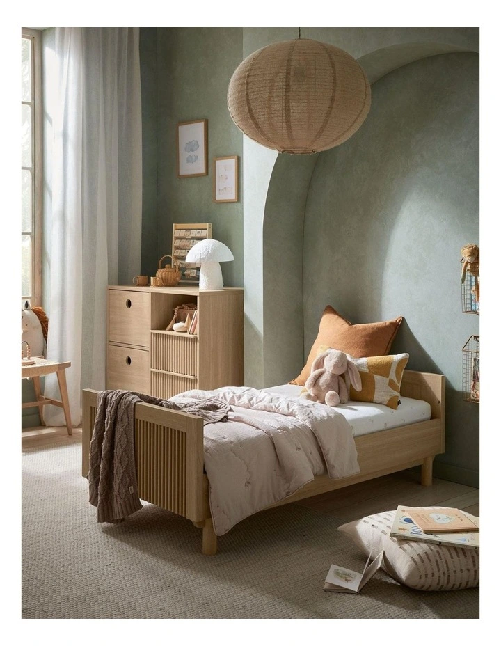 Oska Cot Bed in Beige image 7