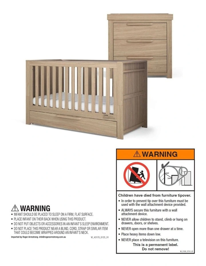 Franklin Cotbed And Dresser Of 5 Pieces in Light Oak image 5