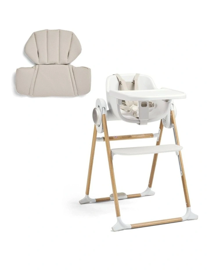 Eno Highchair and Cushion Bundle in Beige image 5