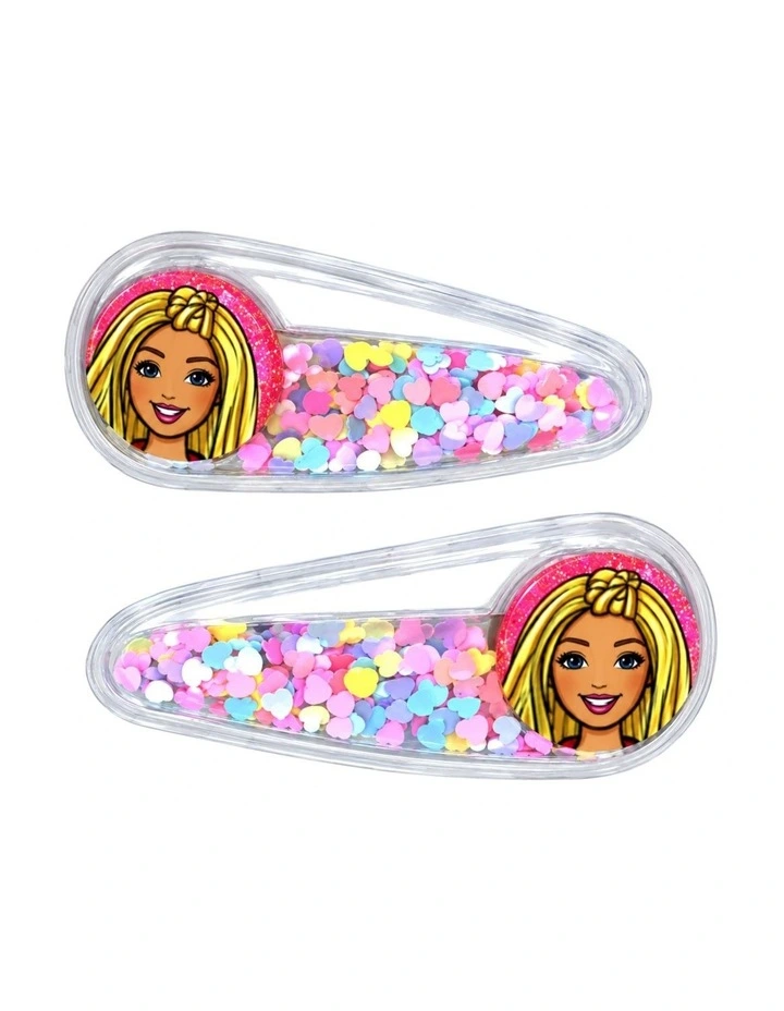 Barbie Pink Confetti Snap Clips 2-Pack image 2