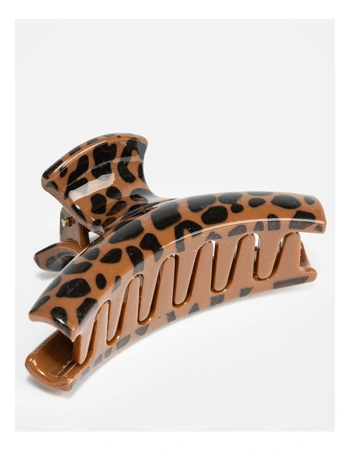 Wishes Leopard Print Claw Hair Clip image 2