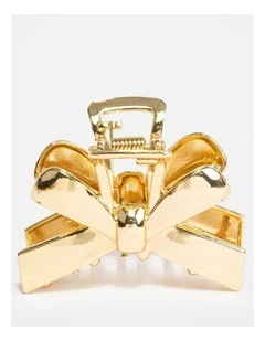 Wishes Gold Bow Claw Clip