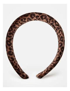 Wishes Leopard Print Padded Headband