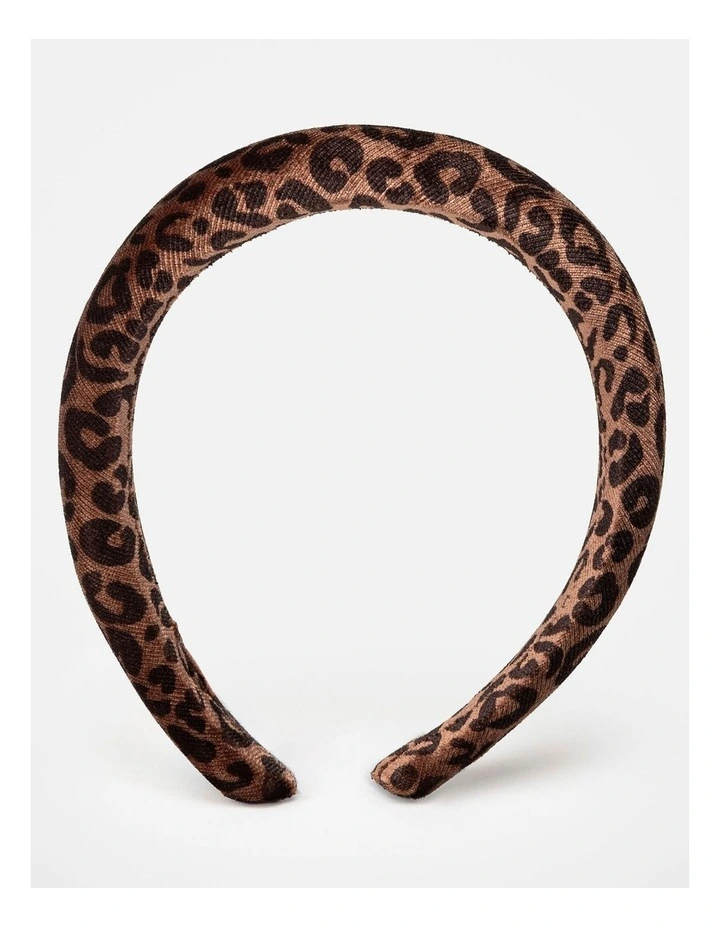 Wishes Leopard Print Padded Headband image 1