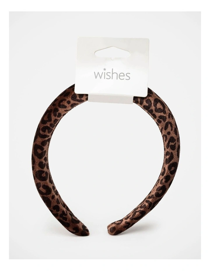 Wishes Leopard Print Padded Headband image 3