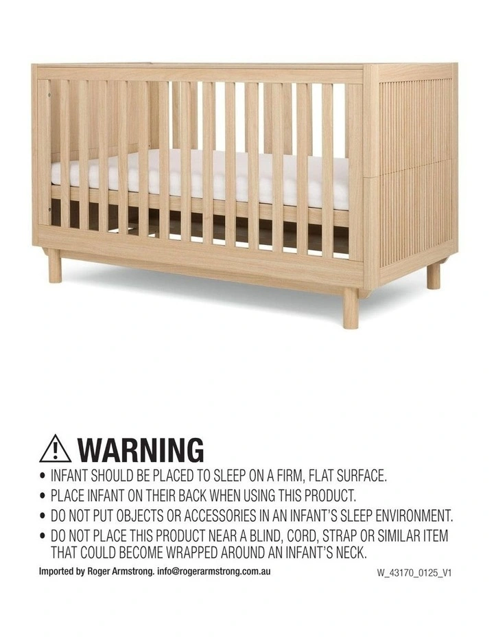 Mamas & Papas Oska Cotbed - Light Oak image 6
