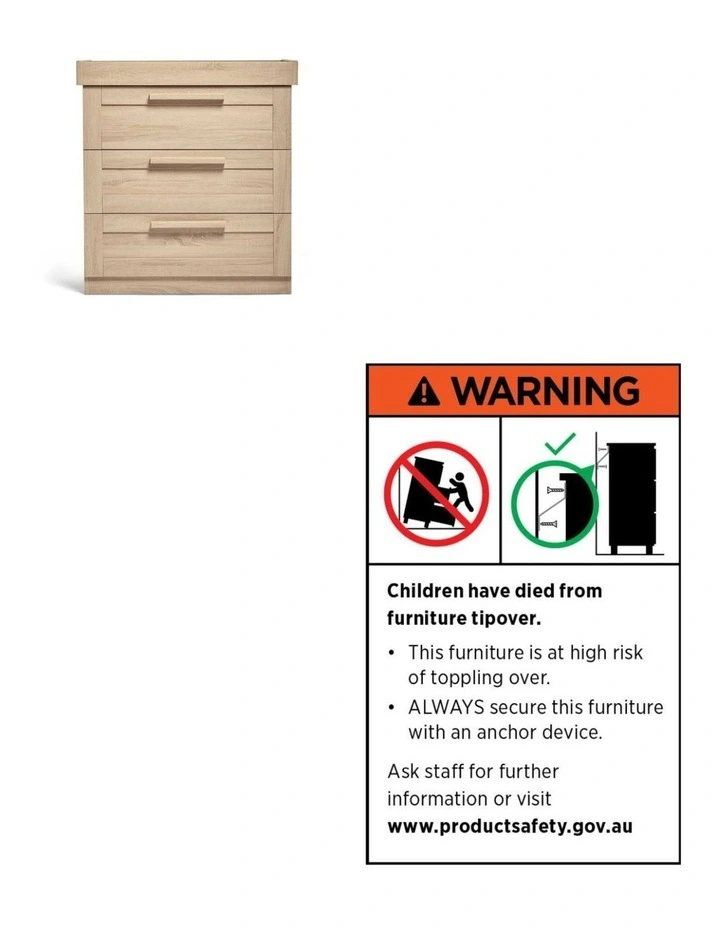 Franklin Dresser Changer in Light Oak image 6