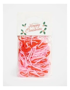 Festive Mini Silicone Hair Elastics Set