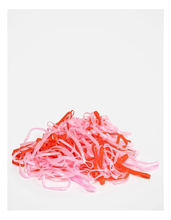 Festive Mini Silicone Hair Elastics Set image 2