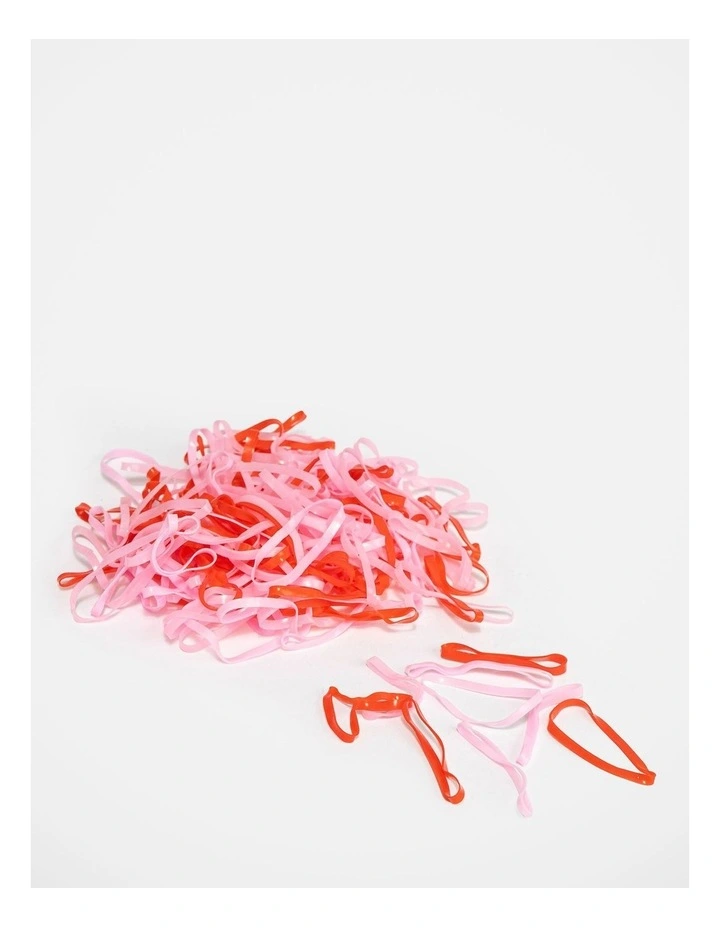 Festive Mini Silicone Hair Elastics Set image 3