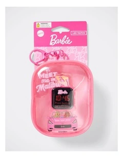 Barbie LED Watch in Clip-On Carry Case