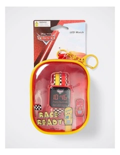Disney Pixar Cars LED Watch & Clip-On Carry Case