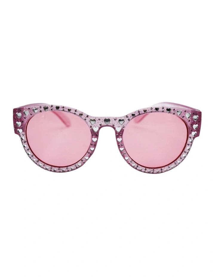Pink Diamante Sunglasses in Multi image 1