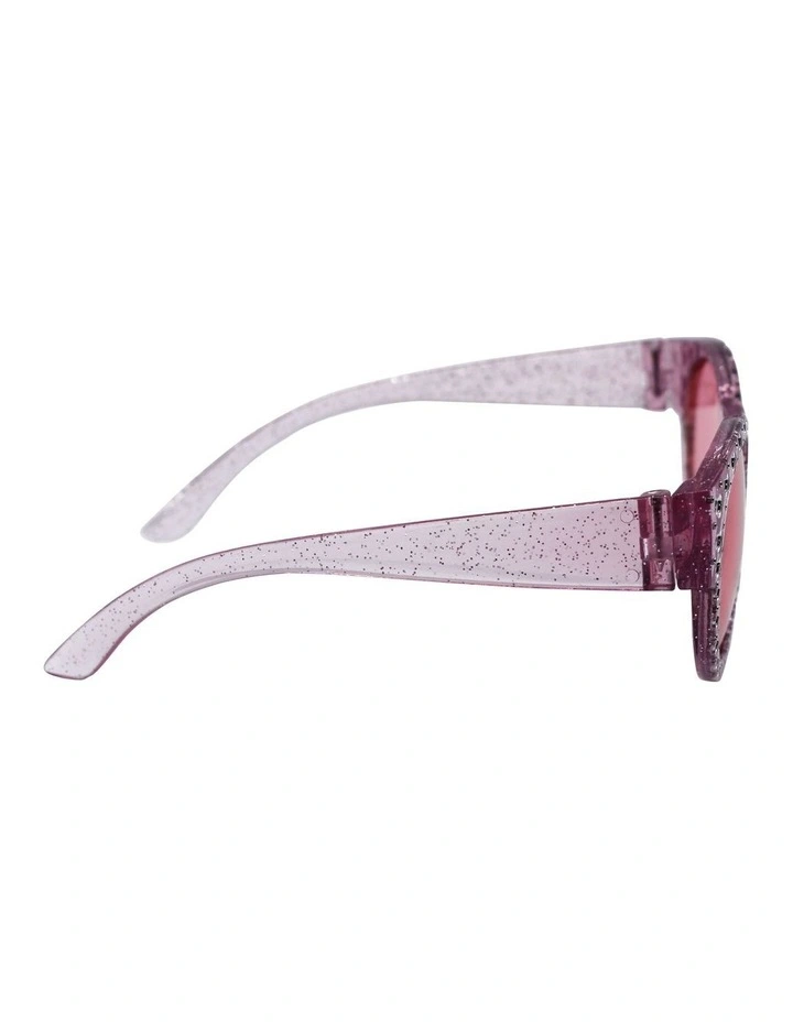 Pink Diamante Sunglasses in Multi image 3