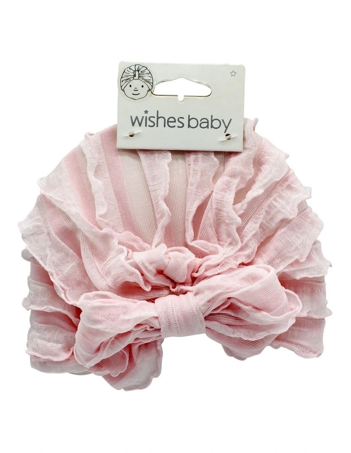 Layered  Baby Turban in Pink image 1