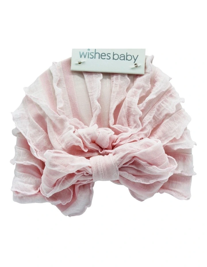 Layered  Baby Turban in Pink image 2